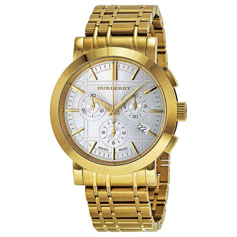 burberry gold and silver watch|Burberry gold watch men.